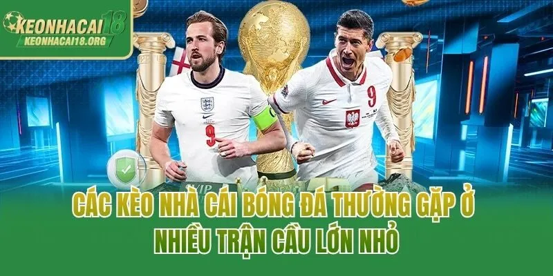 Các kèo nhà cái bóng đá thường gặp ở nhiều trận cầu lớn nhỏ